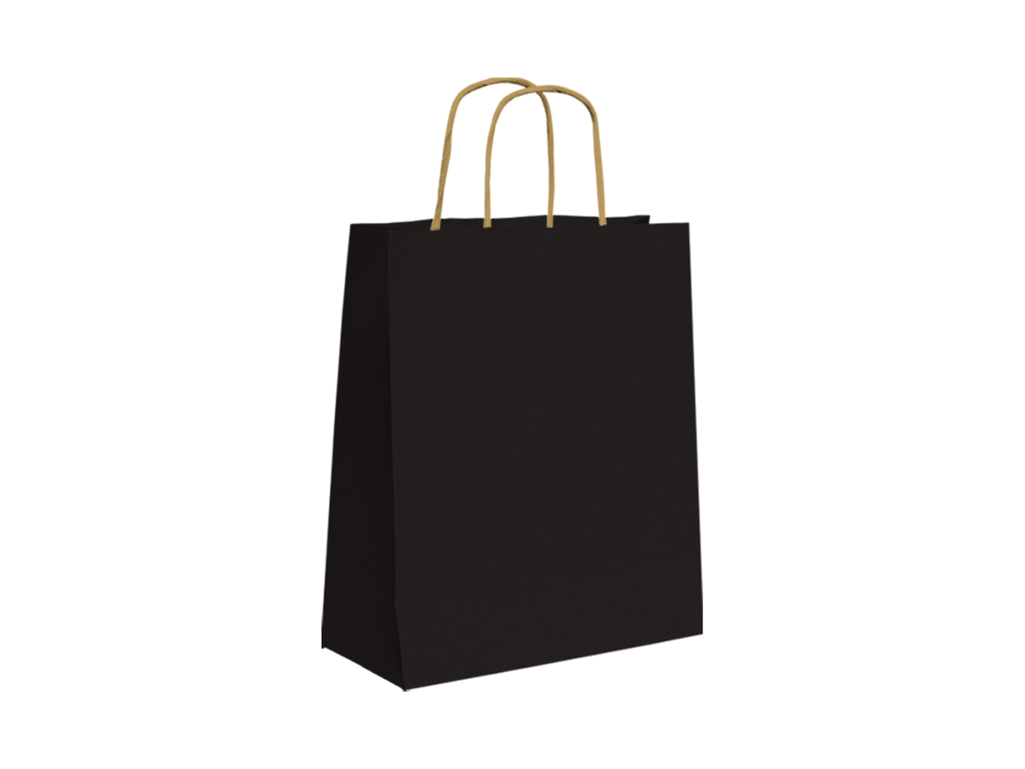 Europrice - Saco Kraft Preto - Mn (27x37x12cm)