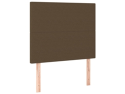 Cabecero 90x5x118/128 cm Tejido Marrón Oscuro MAISON EXCLUSIVE