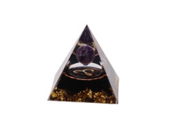 Orgonita piramidal Baok de 5 cm, cristal curativo de energía positiva para meditación, chakra zodiacal, generador de energía de Aries