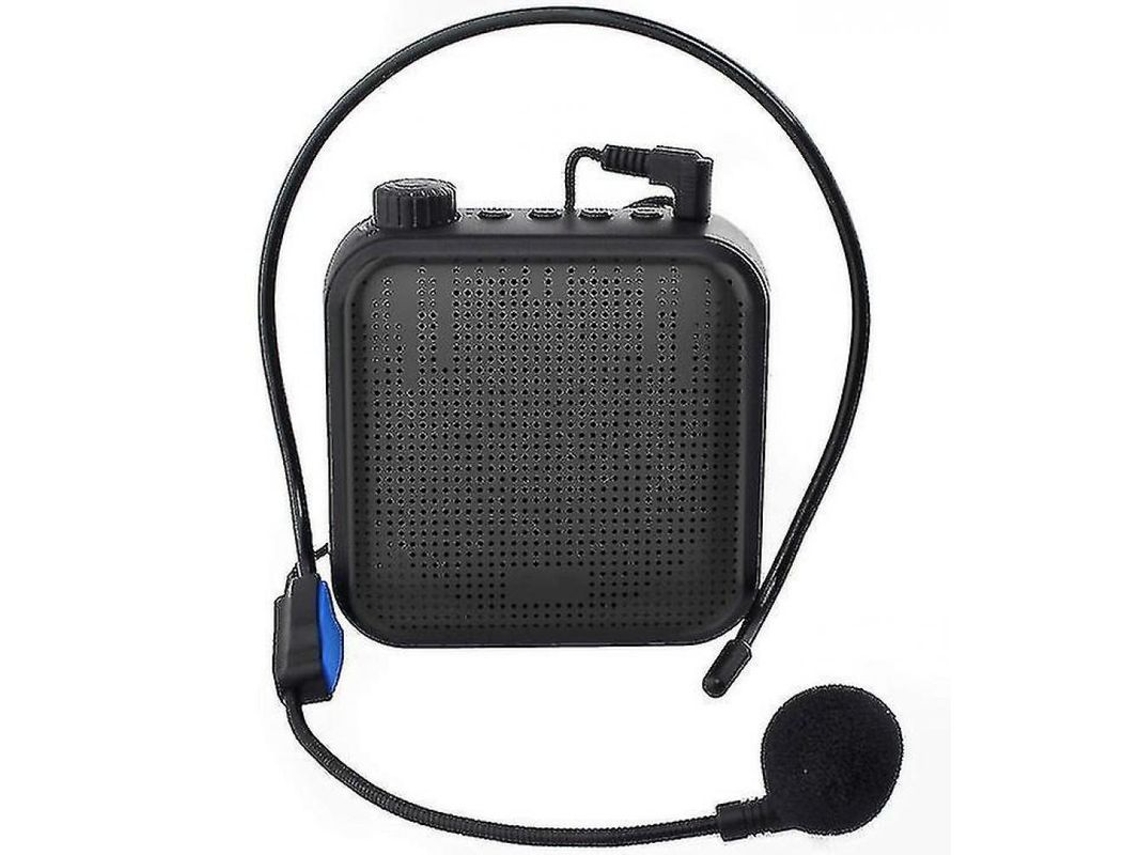 Amplificador De Voz Recargable Con Micrófono Con Cable Para Profesores, Guías Turísticos Y Más (negro) Jeu