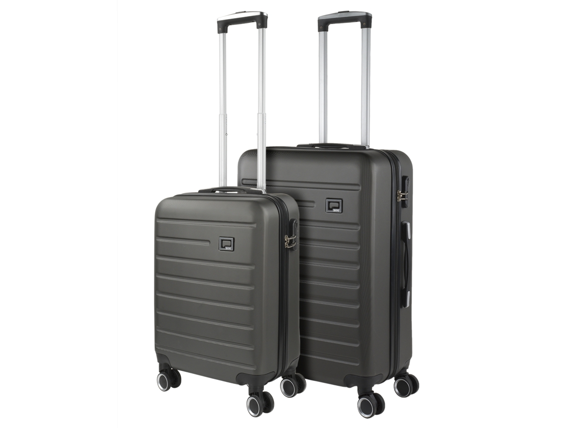 SKPAT Nantes - Maleta rígida ABS antracita (45 x 66 x 24 cm, 61 l)