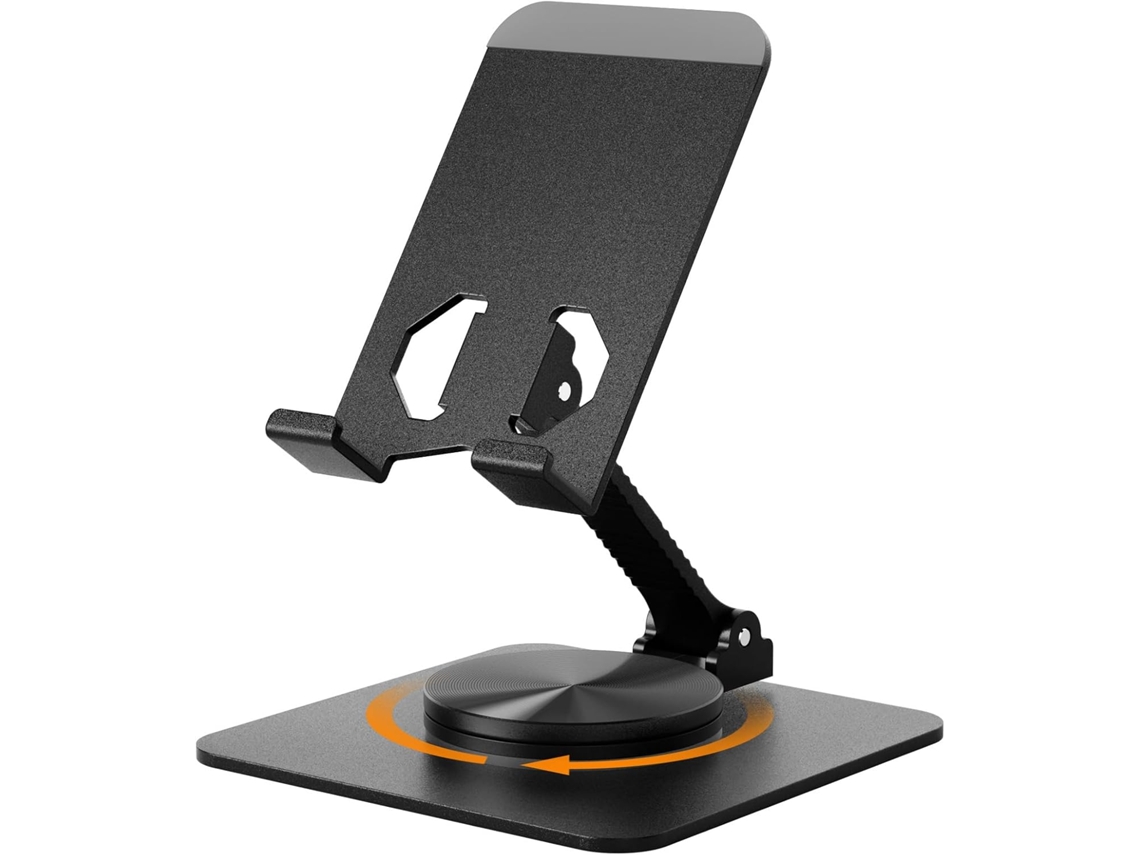 Soporte De Mesa Universal Para Teléfono Con Altura Ajustable Y Rotación De 360°.