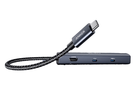 Adaptador ANKER A8365 6In1 Tipo-C a Pd65W 2Usb3.0 HDMI 1000Mbps Datos Usb-C para Huawei Mate40/P50 S20