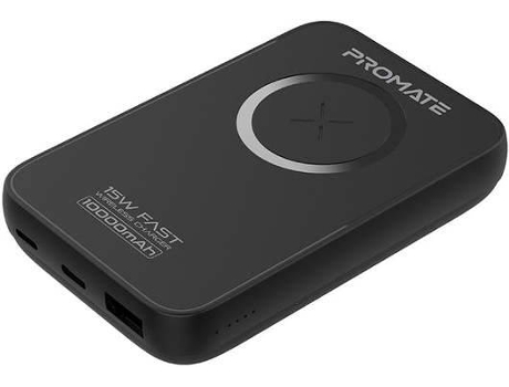 Power Bank Inalámbrico PROMATE Powermag-10+ MagSafe 15W Negro