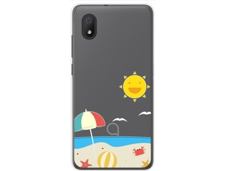 Carcasa Alcatel 1B 2020 TUMUNDOSMARTPHONE Dibujos Transparente Multicolor