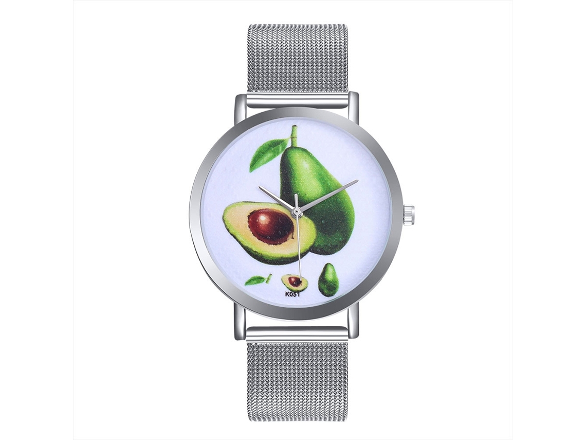 Reloj De Cuarzo Casual Para Hombre Mujer Con Correa De Malla De Aleación Plateada