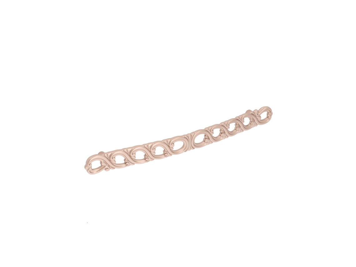 Tirador para mueble Aleación de zinc. Estilo clásico. Distancia entre ejes 192. Oro rosa mate HARDWAREXCHANGE