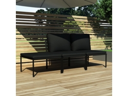 Conjunto de salón de 3 piezas con cojines de PVC marrón DKD Home Decor