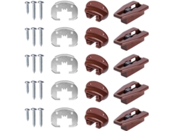 Guías De Cajones Duraderas Con Respaldo De Metal Y Tornillos, Guías Y Deslizadores Para Sistemas De Cajones De Mesita
