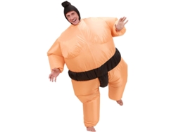 Disfraz de Luchador Sumo con tocado hinchable para adulto