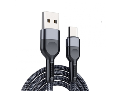 Cable Datos Antideslizante Tipo Carga Rápida Del Extensión Compatible para Huawei Negro