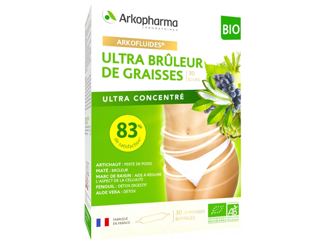 Arkofluides Ultra Fat Burner Organic 30 Ampollas ARKOPHARMA