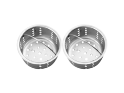 Cesta Drenaje Fregadero Acero Inoxidable 2 Piezas Colador Cocina Plateado Capacidad Versátil Fregaderos Varios