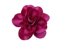 2026-corsage De Ocasión Formal Estilo Francés Rosa Grande Tela Satin Novia Novio Broche Boda Fiesta Prom