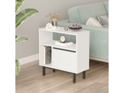 Mesa auxiliar Vesanto 60x60x26 cm multiusos - Blanco [EN.CASA]