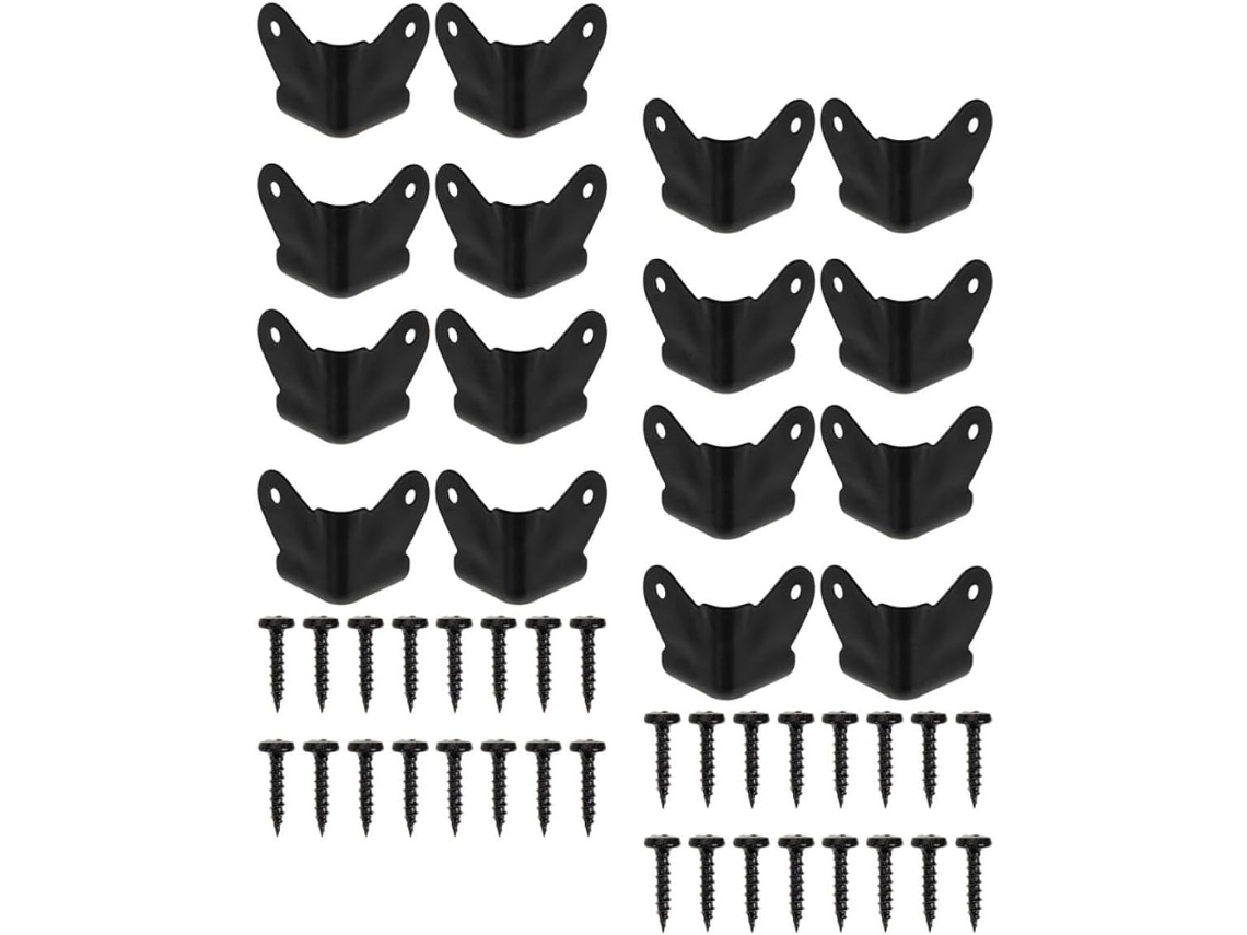 Protectores De Esquinas Metálicos De 16 Piezas Para Muebles Y Altavoces, Protección De Alta Resistencia.