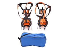 Crampones Antideslizantes Con 12 Dientes Y Fuerte Agarre Para Zapatos, Botas, Nieve, Hielo Y Desierto.