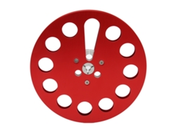 Carrete De Bobinado Universal De 7 1/4 Pulgadas Con 11 Orificios, Resistente Al Viento, Para Grabado, Rojo.