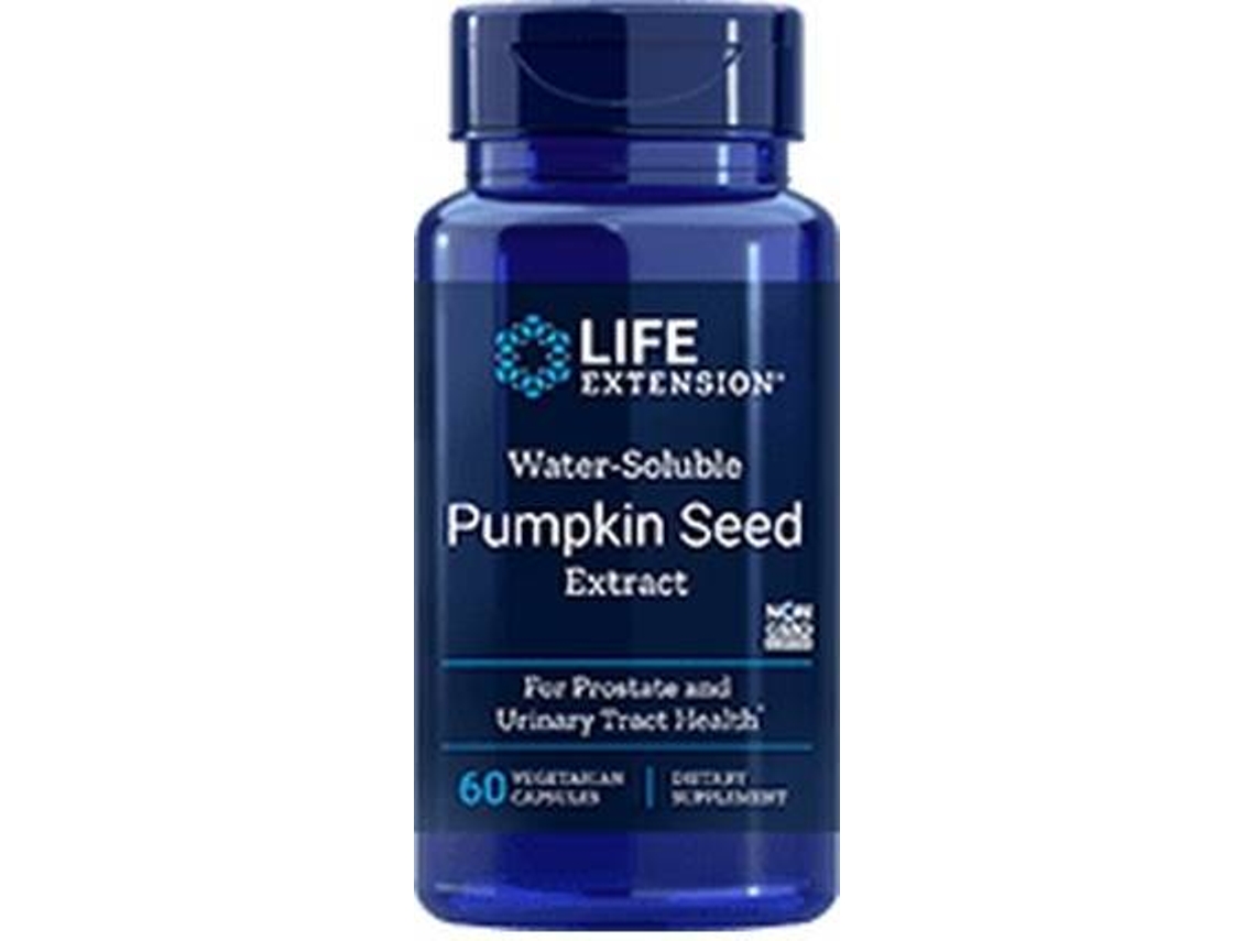 Complemento Alimentar LIFE EXTENSION Extrato De Semente De Abóbora Solúvel Em Água (60 cápsulas)