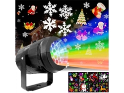 Proyector Navideño Exterior Led Impermeable Ip65 Luz Laser Copos Nieve Decoración Navidad Fiesta