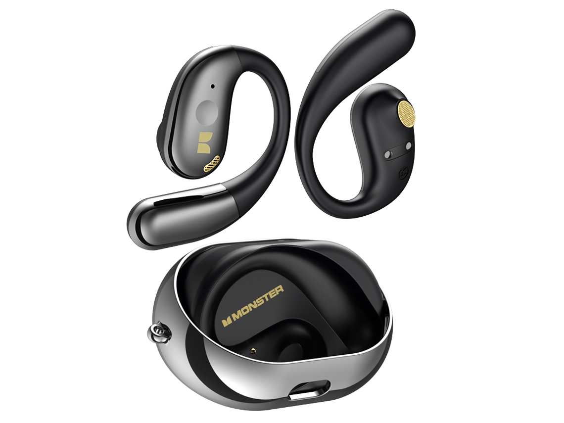 (negro) Auriculares Estéreo Inalámbricos Con Bluetooth 5.4 Y Diseño Abierto Ows.