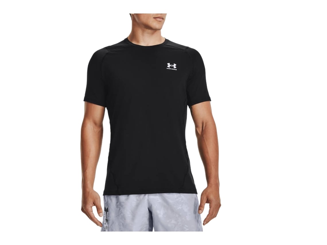 Camiseta UNDER ARMOUR Hombre (Poliéster - Negro - XL)