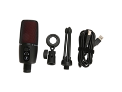 Micrófono De Condensador Usb Cardioide Rgb Para Pc, Juegos, Streaming Y Grabación Con Plug And Play.