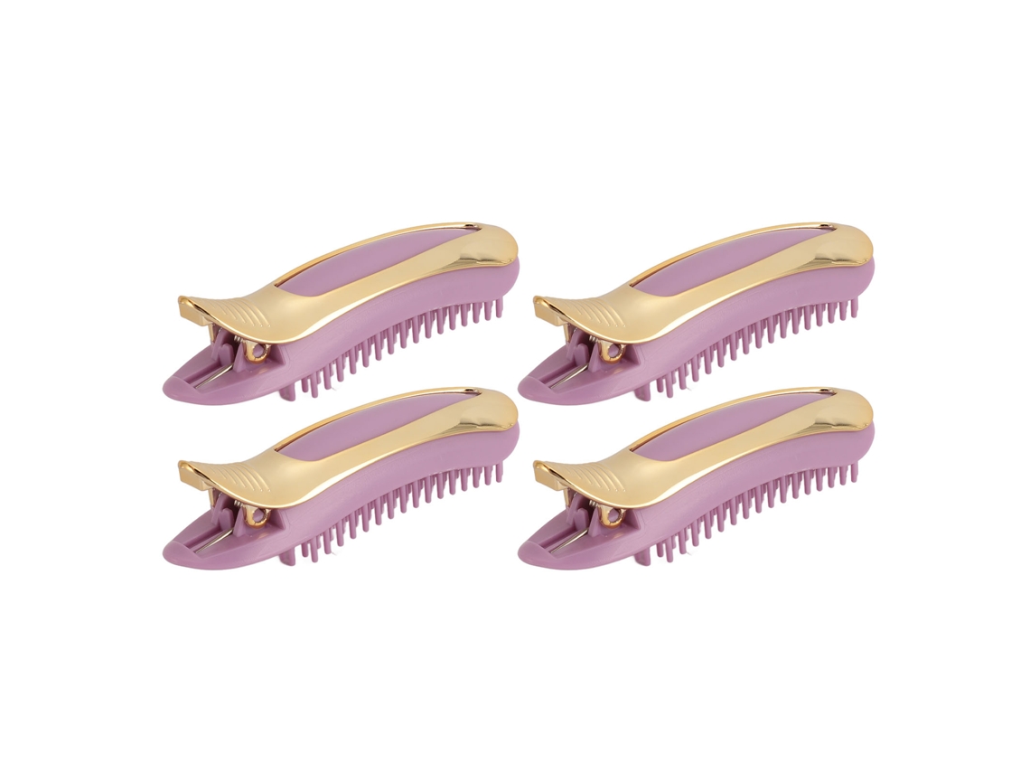 4 Clips De Pelo Volumizantes Profesionales Para Elevar La Raíz Instantáneamente, Color Morado, Para Mujeres Y Niñas