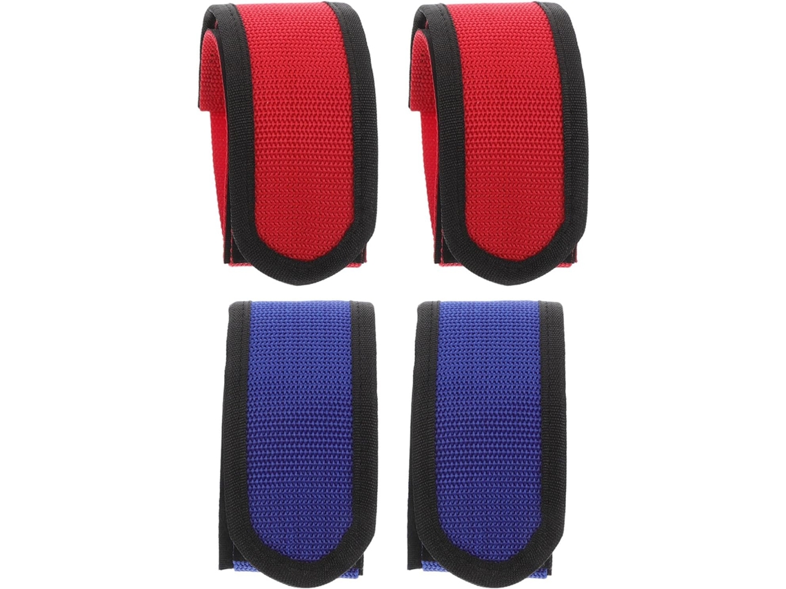 Juego de 4 correas de nailon para pedales de bicicleta, ideales para hacer ejercicio y para uso en interiores.