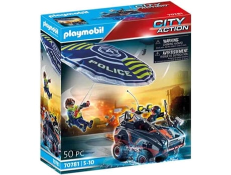 PLAYMOBIL PLAYMOBIL City Action: Policía Paracaídas (Edad Mínima: 5)