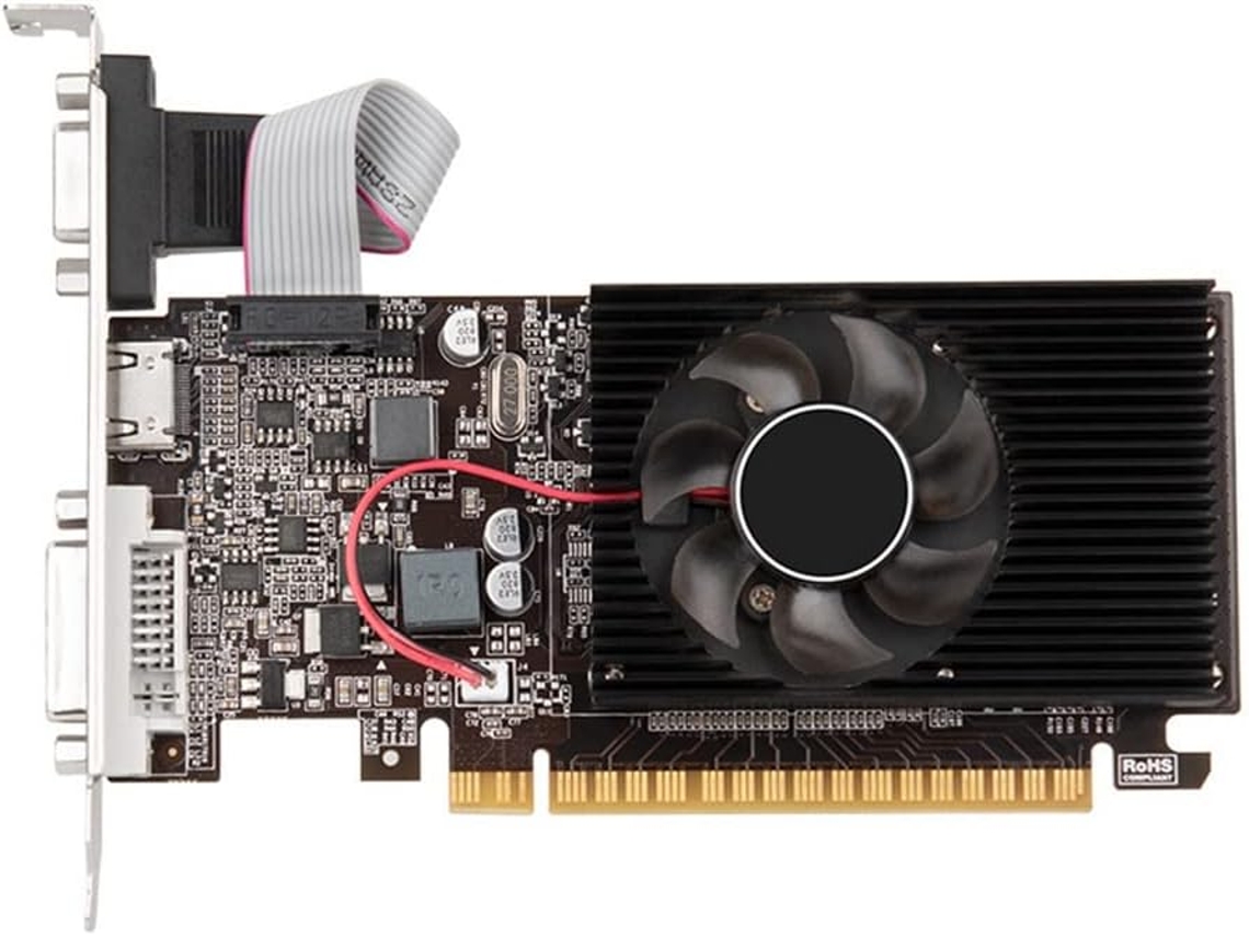 Tarjeta Gráfica De Sobremesa, Chasis Gt610, 1 Gb Ddr3, 64 Bits, Vídeo Vga+hd+dvi