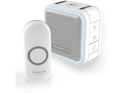 Timbre HONEYWELL Home Dc515N Wireless Serie 5 150M 6 Melodías Base Portátil Diseño Blanco. Botón