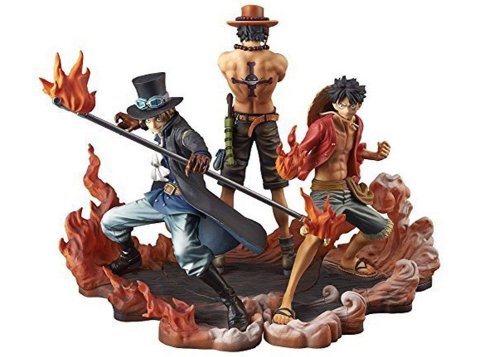 Figura EASTVAPS One Piece DXF Ace Saab Luffy Three Brothers Group