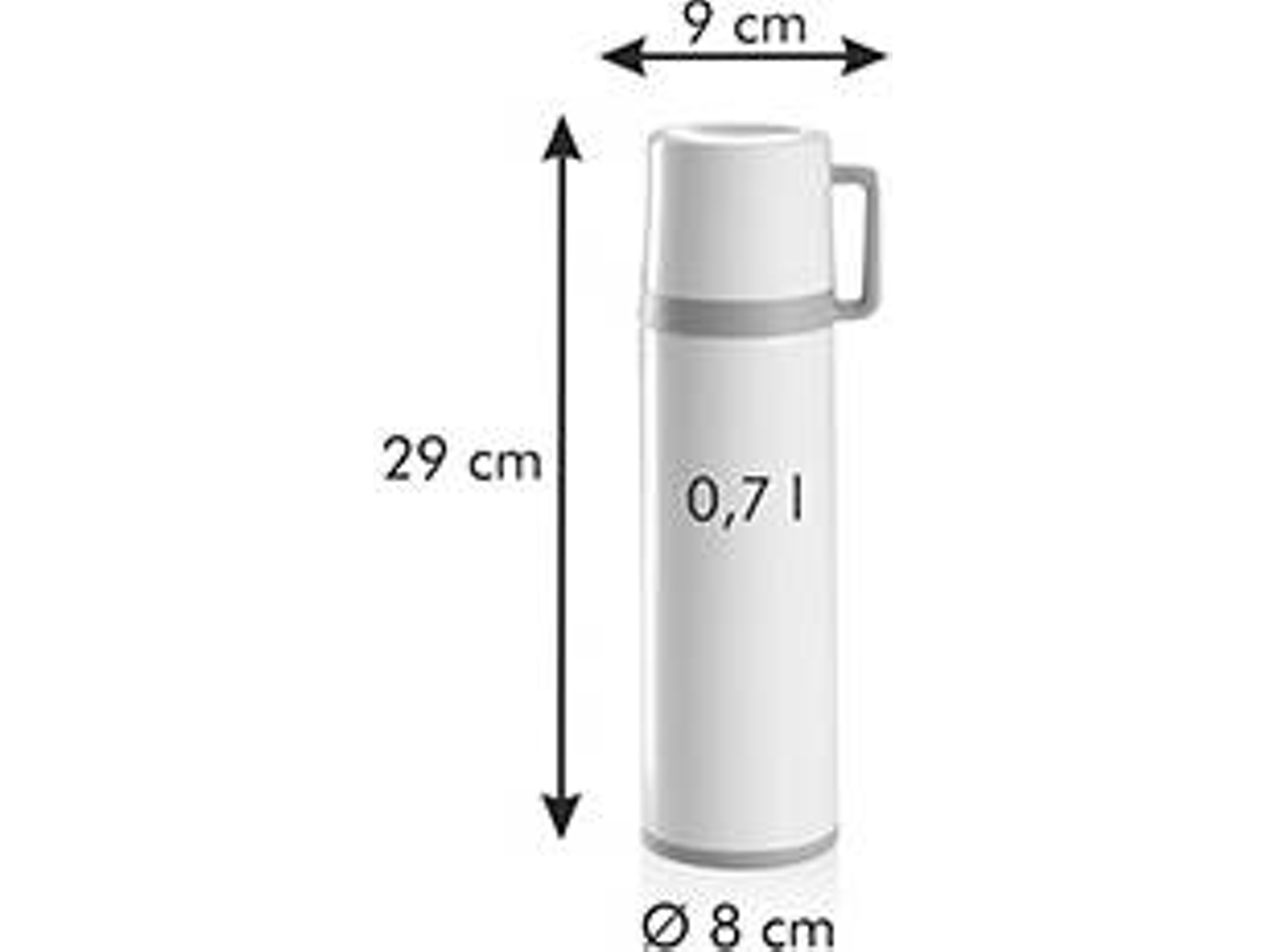 Termo c/ taza Acero Inoxidable TESCOMA Constant Creme (0.7 l)