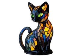 Lámpara De Mesa Con Forma Creativa, Lámpara Popular Con Temática De Gatos
