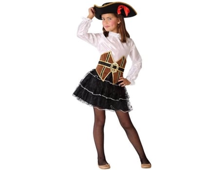 Disfraz de Niña DISFRAZZES Pirata Con Corset (Talla: 5 a 6 años)