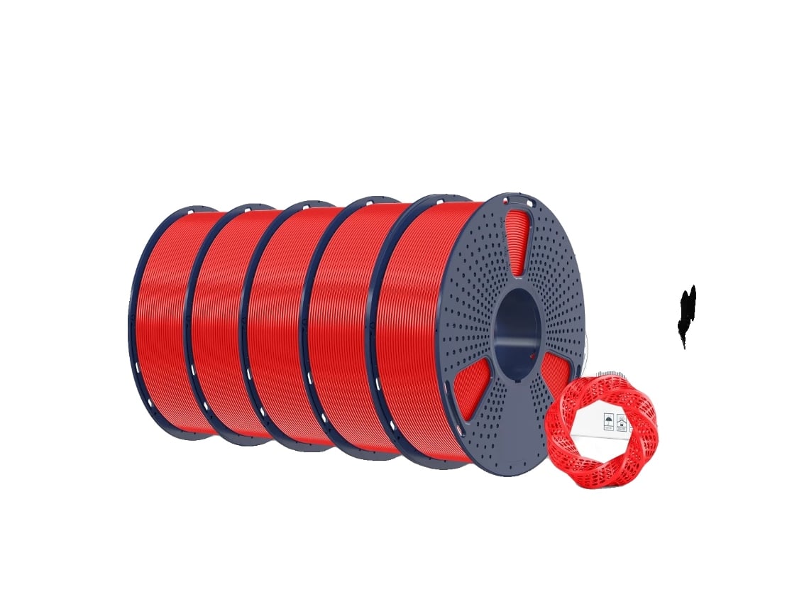 Filamento 3D, alta resistencia, baja contracción, 5 kg, rojo OEM