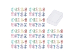100 clips de papel coloridos y divertidos con números
