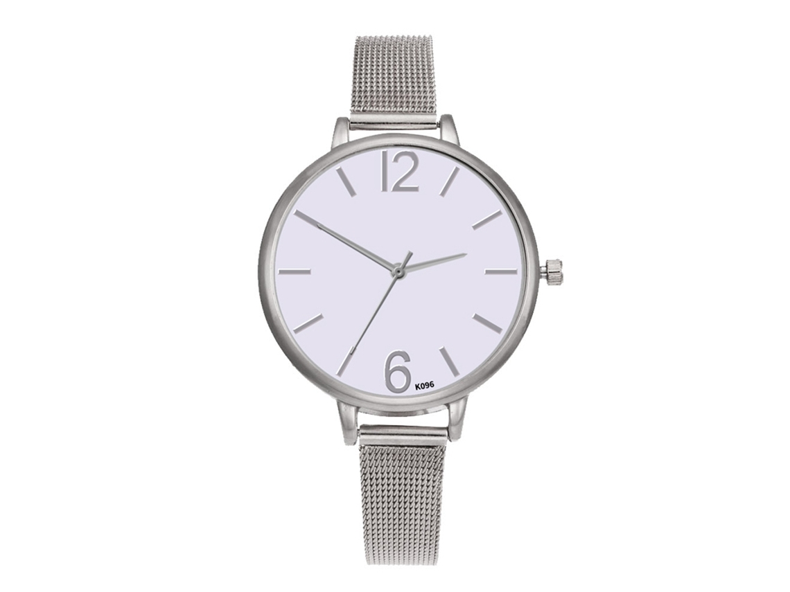 Reloj Analógico De Cuarzo Para Mujer Con Elegante Y Sencilla Pulsera De Acero Para Uso Diario Y Profesional (plateado)