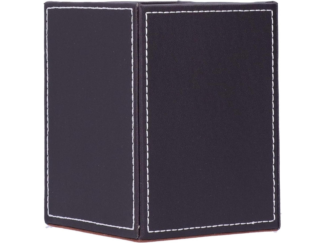 Organizador De Papelería De Cuero Para Oficina, Elegante Para Guardar Suministros.
