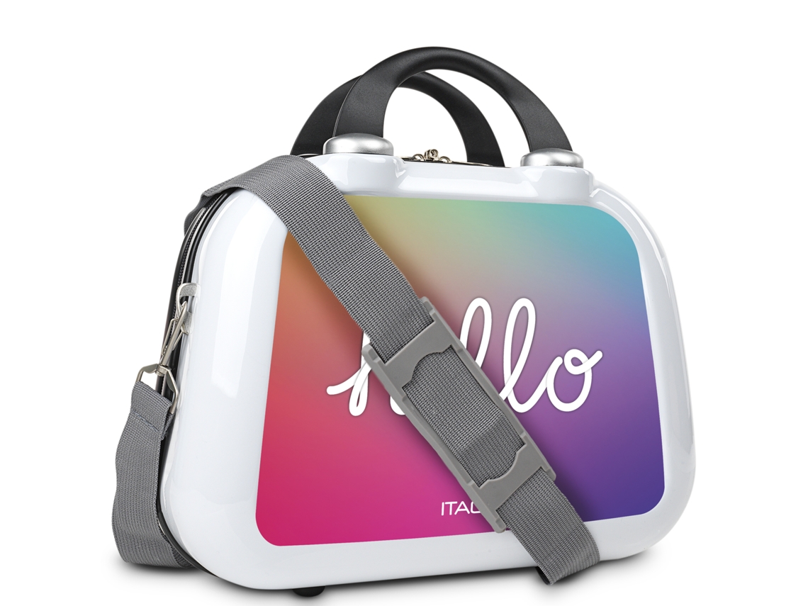 Neceser Viaje Rigido ITACA Personalizado Base Blanco blanco-hello (33X26x16 Cm - 15,5L)
