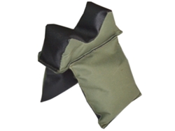 Sacos de arena para tiro con accesorios de estabilidad ajustables.