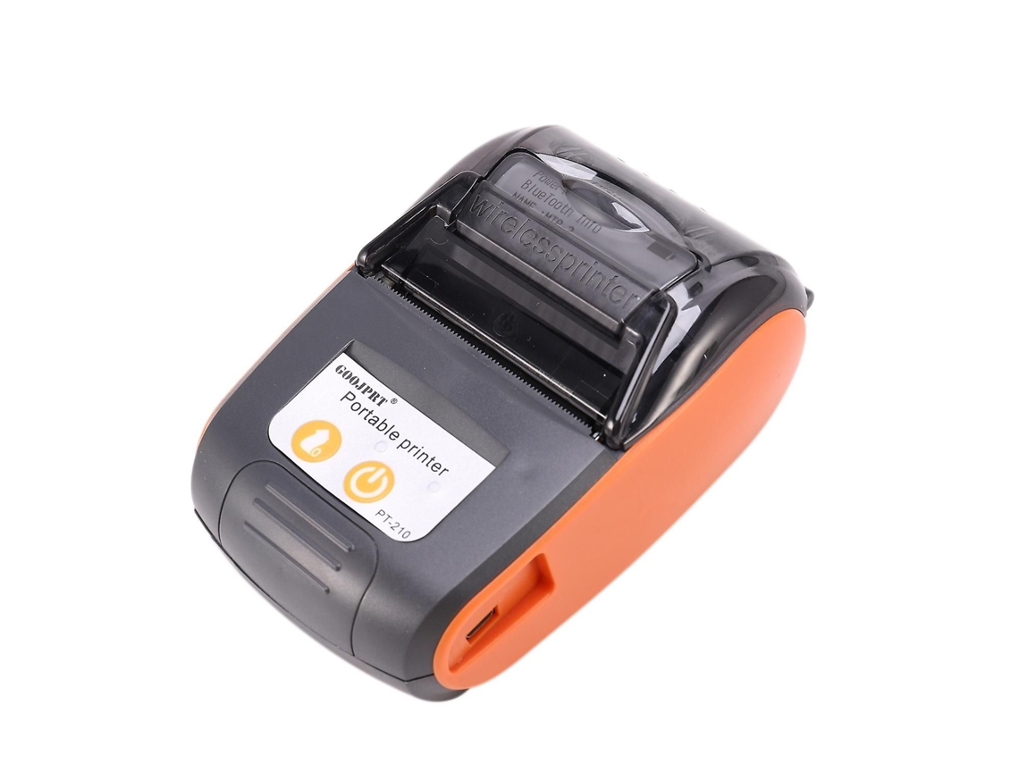 Impresora Térmica Bluetooth Portátil Pt210 De 58 Mm, Máquina De Recibos Inalámbrica Para Windows, Android, Ios Y Europa.