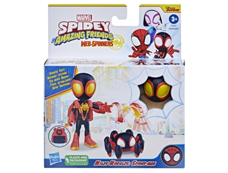 Figura de Acción SPIDEY AND HIS AMAZING FRIENDS Marvel Web-Spinners de Miles Morales Spider-Man (Edad Mínima: 3 años)