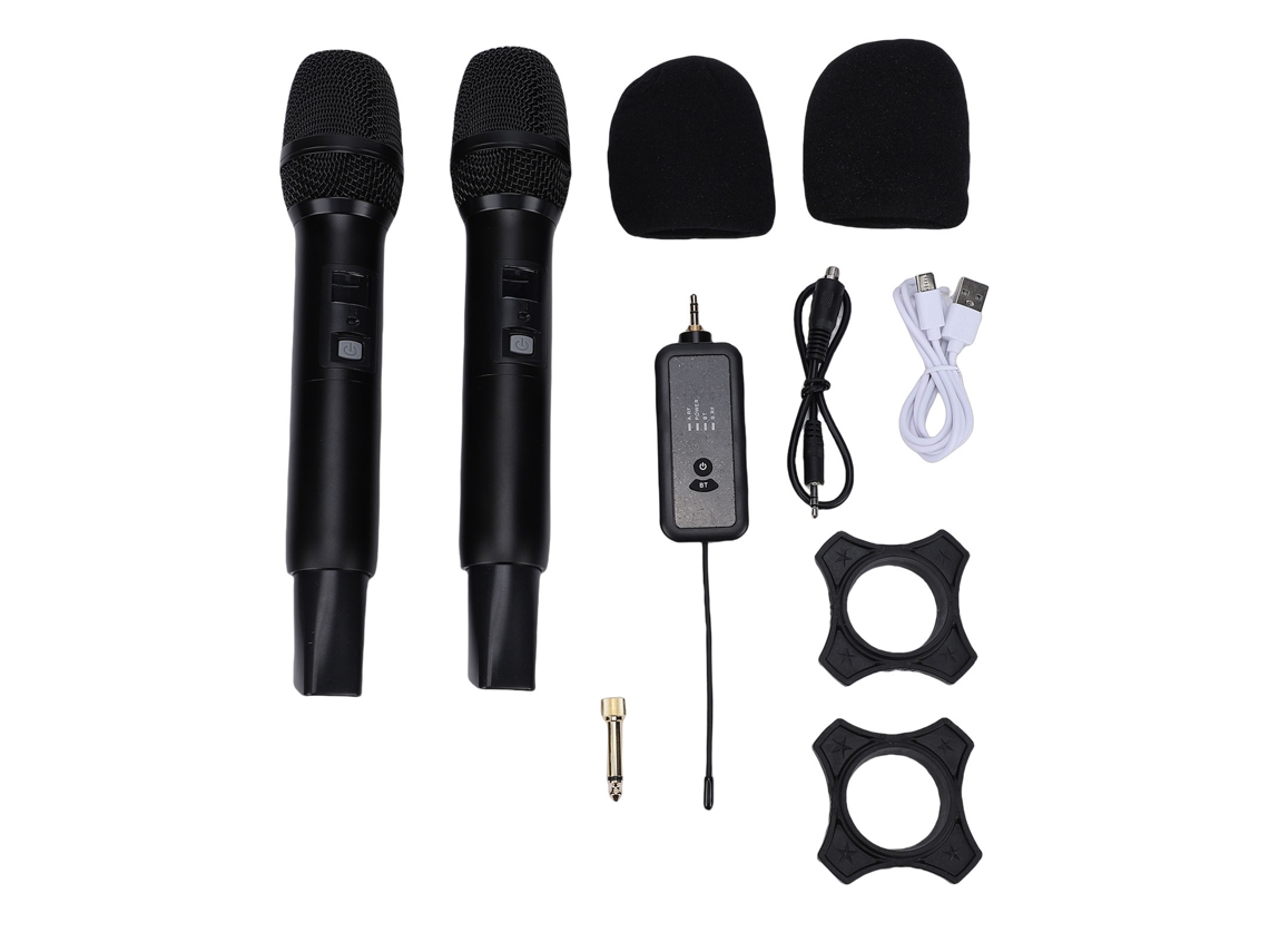 Sistema De Micrófono Inalámbrico Portátil Bluetooth Para Karaoke, Streaming En Vivo En El Hogar, Reuniones, Escenarios Y Actuaciones Al Aire Libre