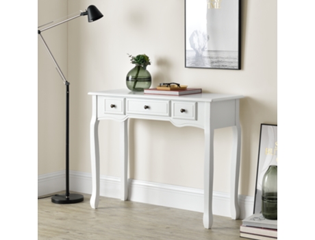 Consola [EN.CASA] Hirschhorn (Blanco - MDF - 78 x 100 x 35 cm)
