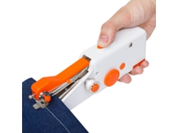 Máquina de coser portátil DIY hecha a mano, adecuada para viajes, hogar y principiantes, naranja Cuich