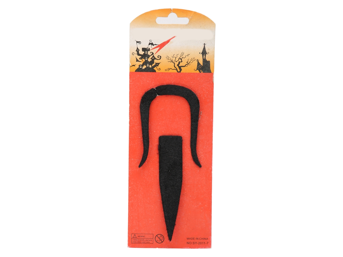Set De 2 Bigotes Falsos Novelty Para Fiesta Halloween Disfraz Cosplay Barba Mostacho