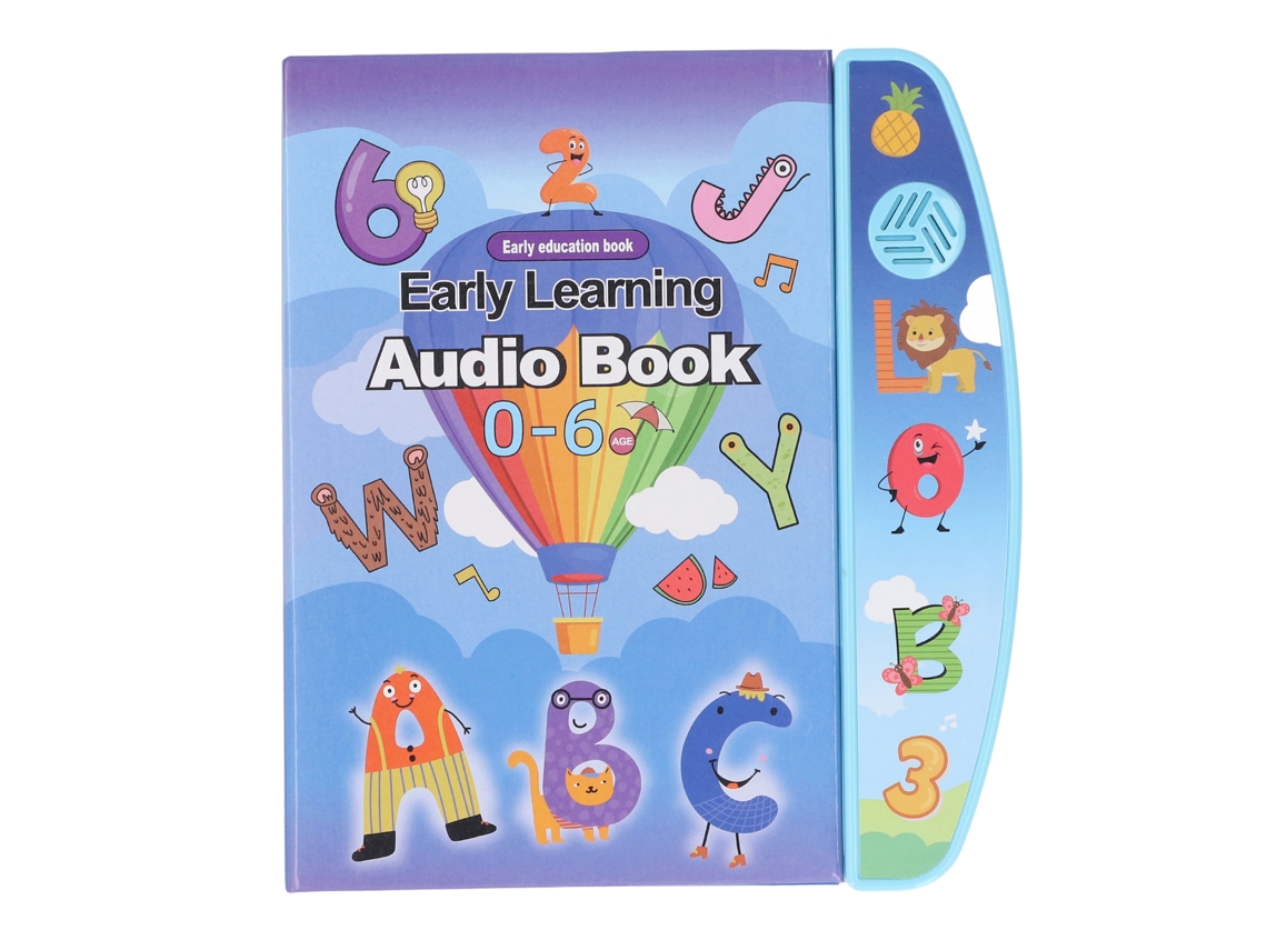 Dan26-libro Electrónico Infantil Con Sonidos Para Niños Estudiantes Libro Educativo Interactivo Aprendizaje De Idiomas Azul