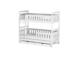 Litera FURNLUX Kors (Blanco, Madera Maciza - 98X198X164 Cm / 90X190 Cm)